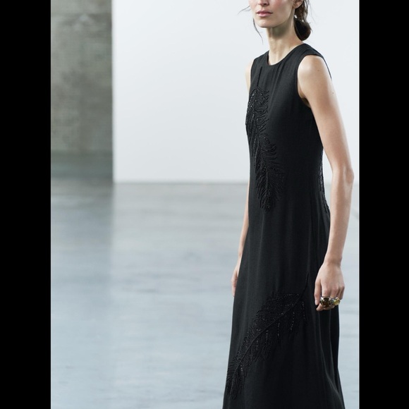 EMBROIDERED MIDI DRESS ZW COLLECTION - Picture 3 of 10